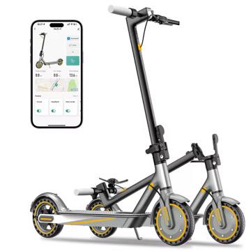 350W monopattino elettrico giallo ook-tek velocita 30km/h autonomia 35km