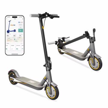 350W monopattino elettrico giallo ook-tek velocita 30km/h autonomia 35km