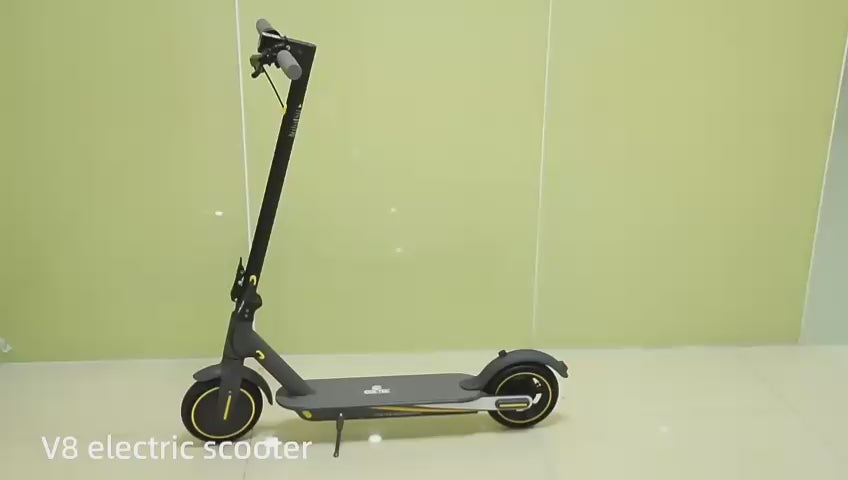 350W monopattino elettrico giallo ook-tek velocita 30km/h autonomia 35km